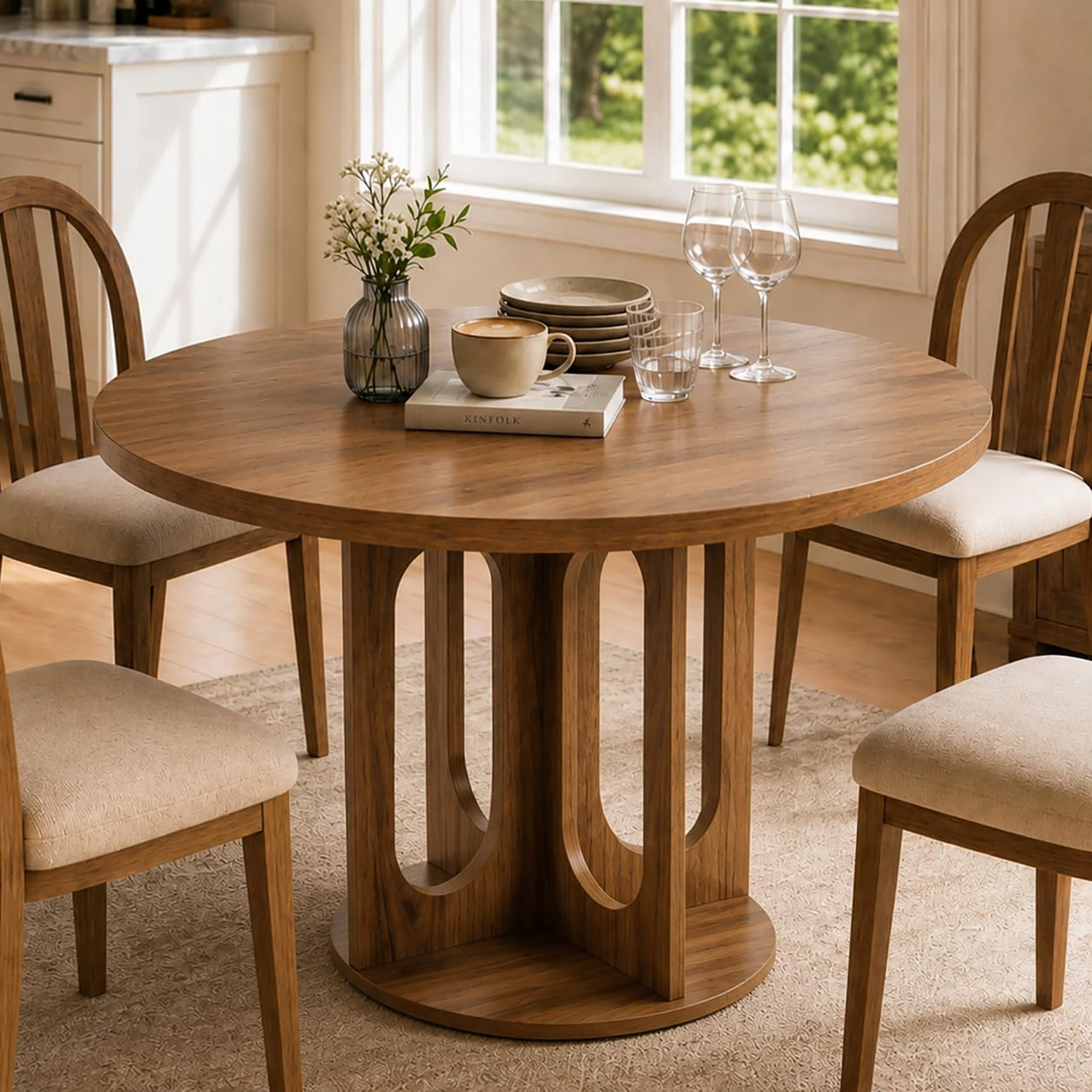 Kitchen Appliances Table - 47 Inch Round Dining Table For