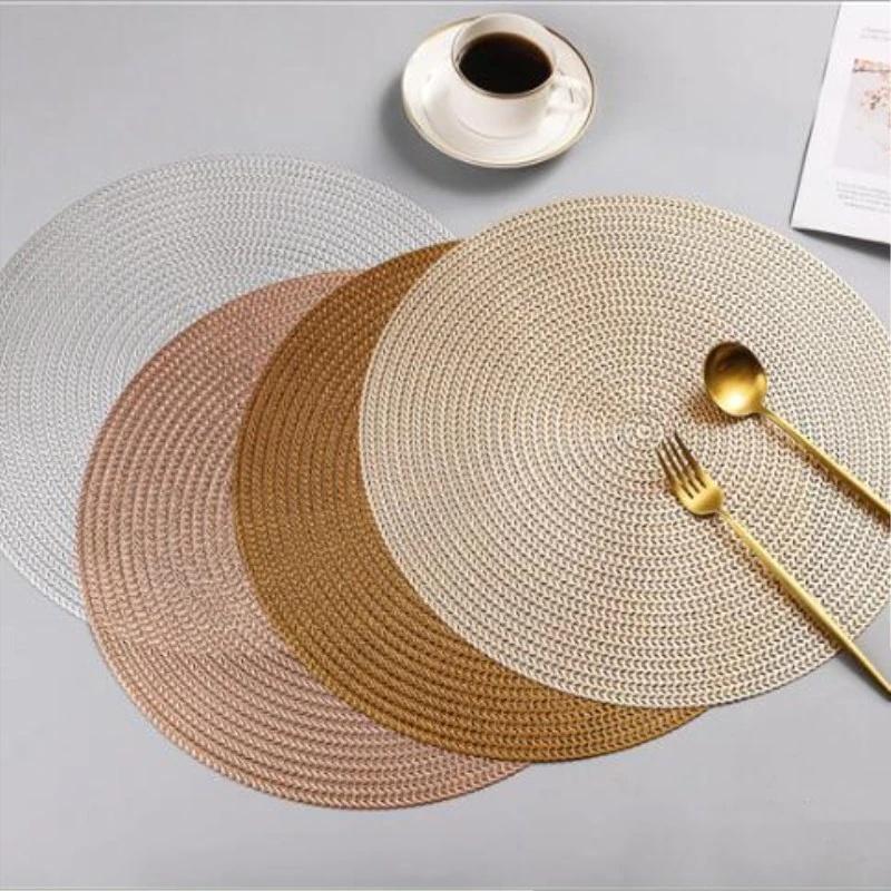 Kitchen Appliances Table - 2pcs 38CM Round Placemat Kitchen Dining