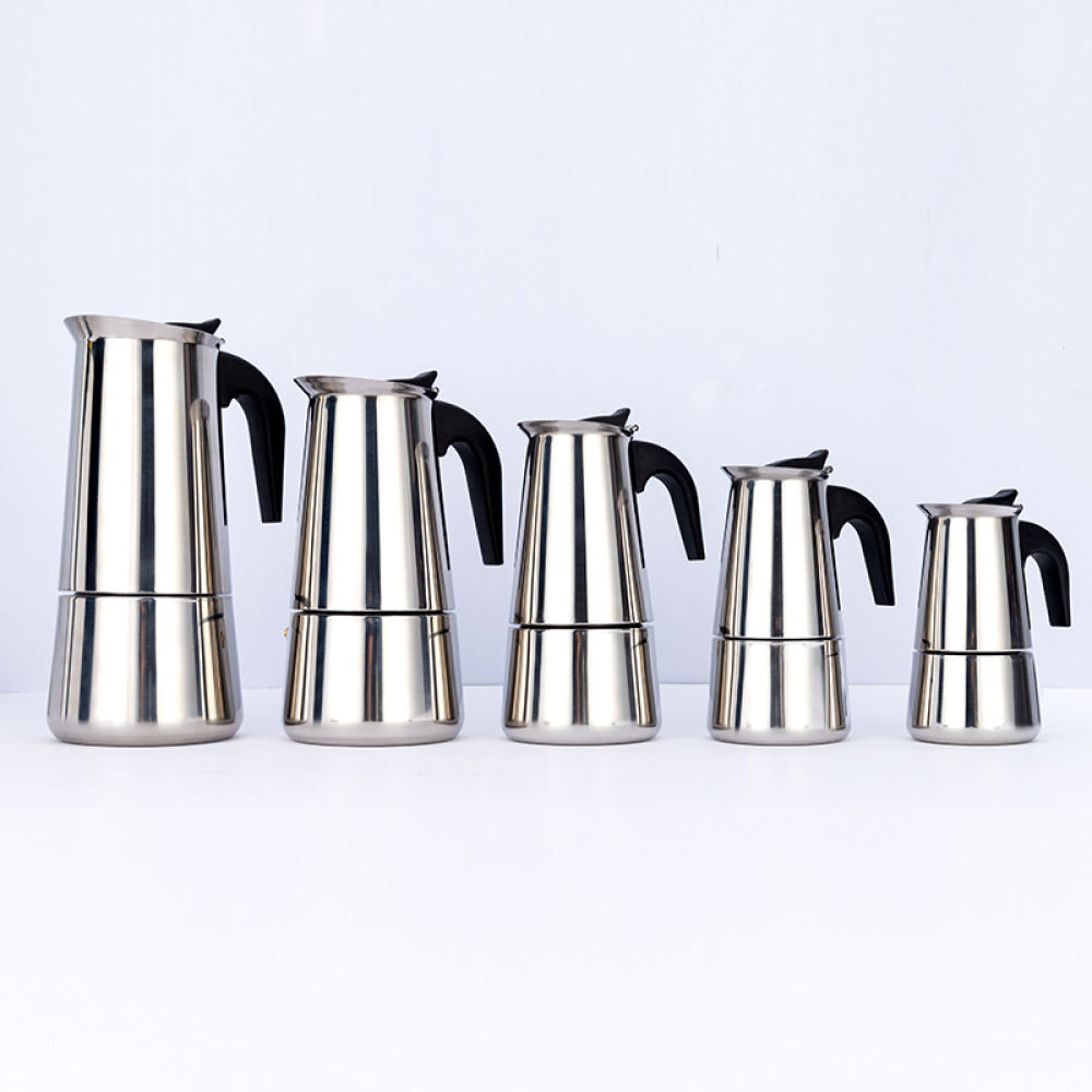 Kitchen Appliances For Gift - Minimalist Stainless Steel Moka Pot Espresso