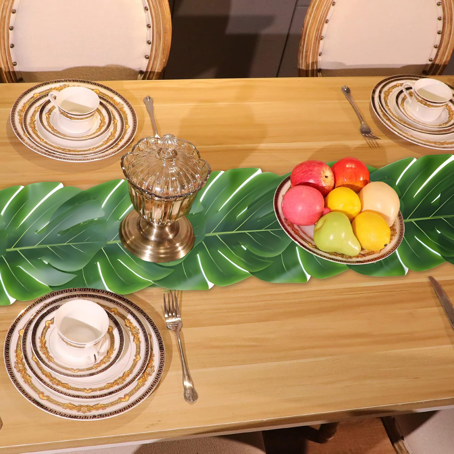 Tropical Monstera Leaf Table R - Kitchen Appliances Table ulasan dan harga