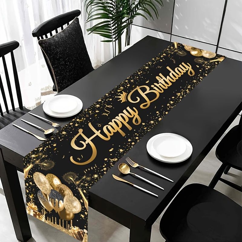 VIKAMA 35x180cm Birthday Happy - Kitchen Appliances Table ulasan dan harga