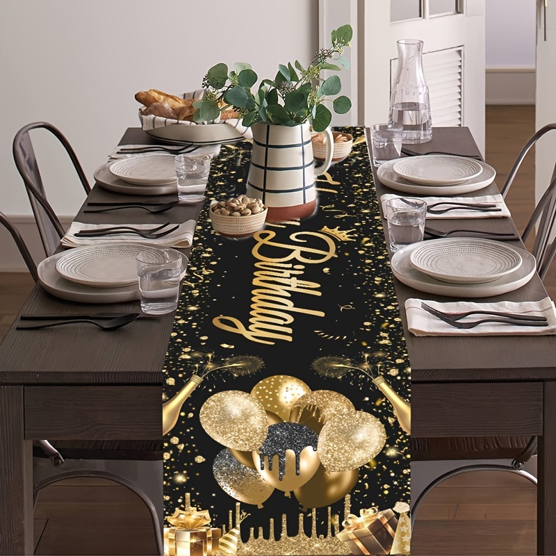 VIKAMA 35x180cm Birthday Happy - Kitchen Appliances Table ulasan dan harga
