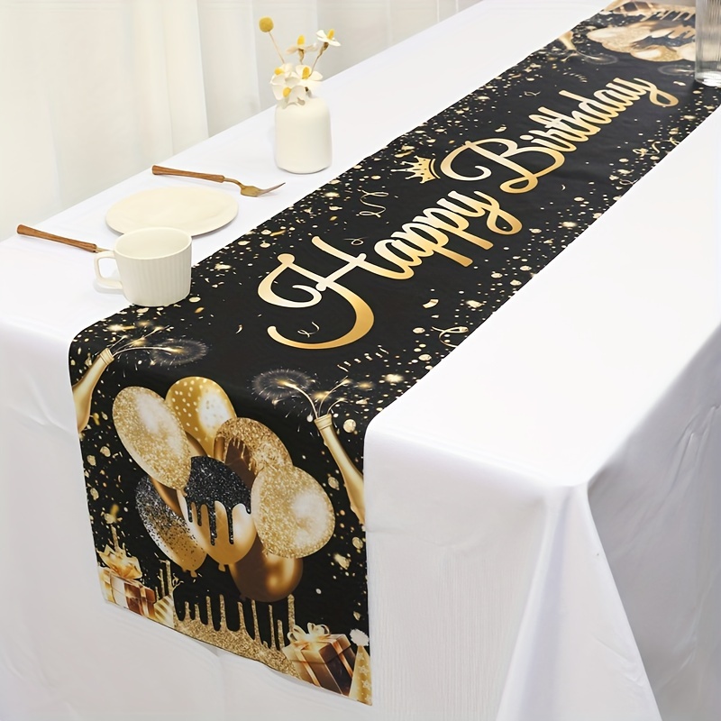 VIKAMA 35x180cm Birthday Happy - Kitchen Appliances Table ulasan dan harga