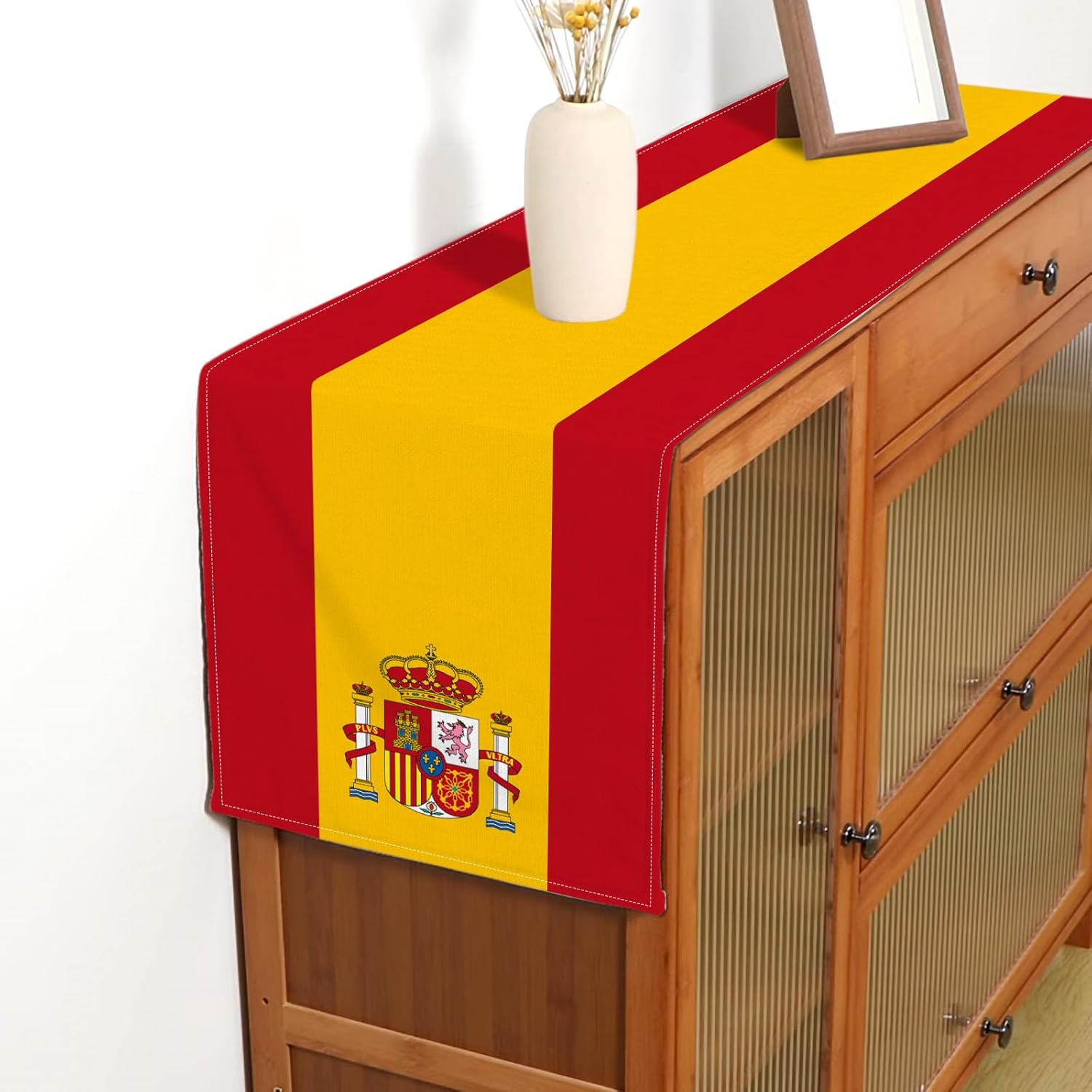 Spain Flag Linen Table Runner  - Kitchen Appliances Table ulasan dan harga