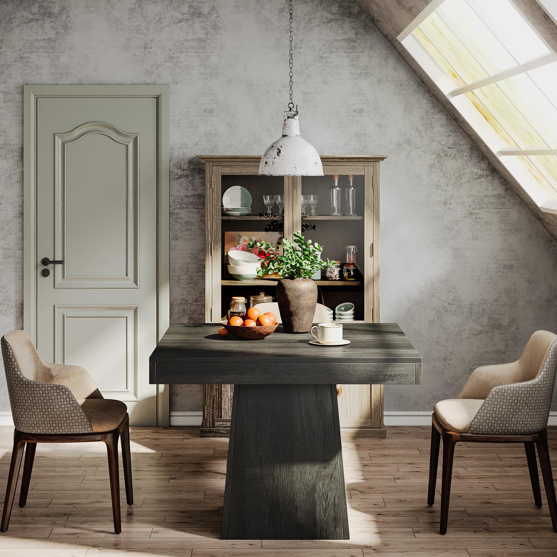 Tribesigns Square Dining Table - Kitchen Appliances Table ulasan dan harga