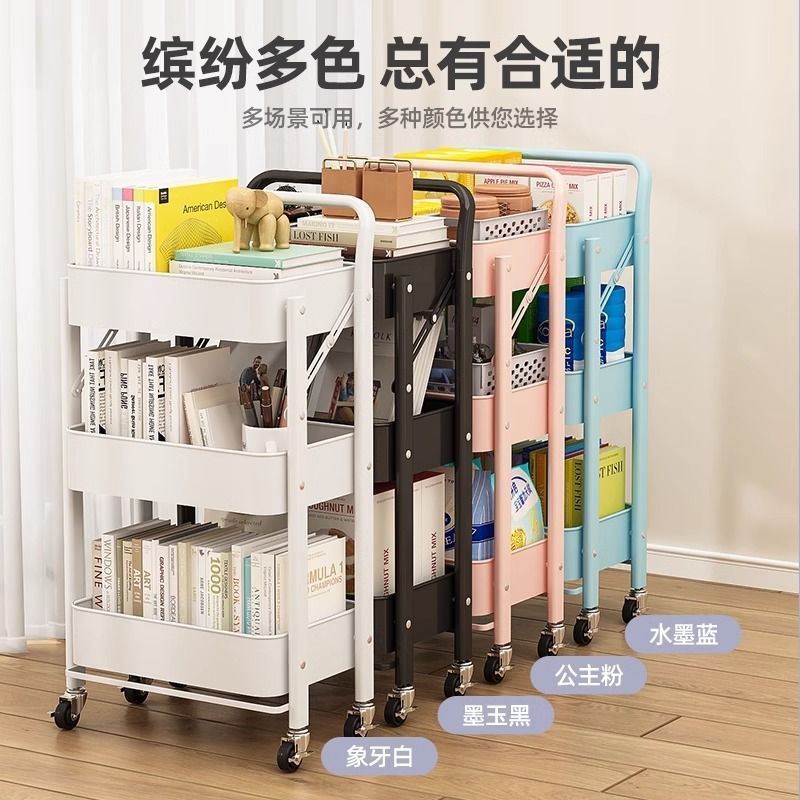 Foldable Rolling Kitchen Troll - Kitchen Appliances In White ulasan dan harga