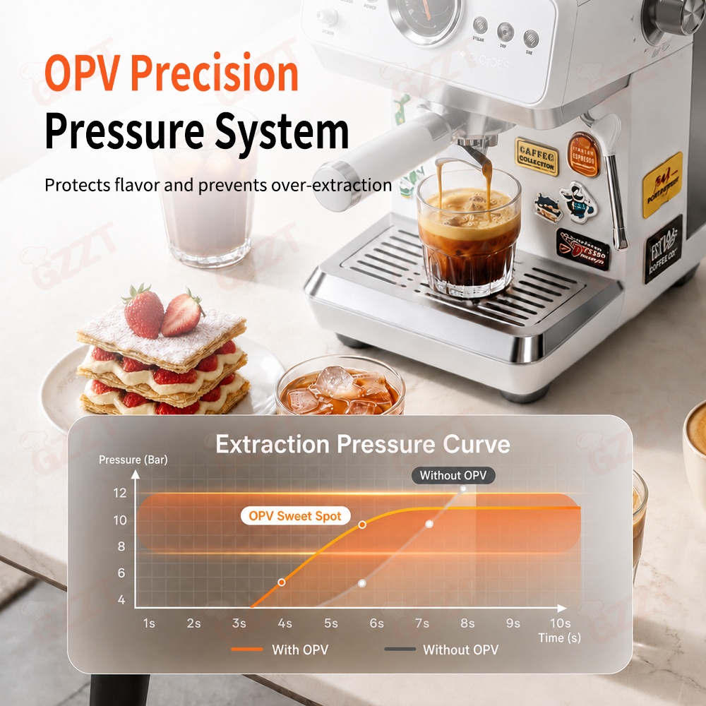 GZZT CM2250 Semi-Auto Espresso - Espresso Machine Semi Auto ulasan dan harga