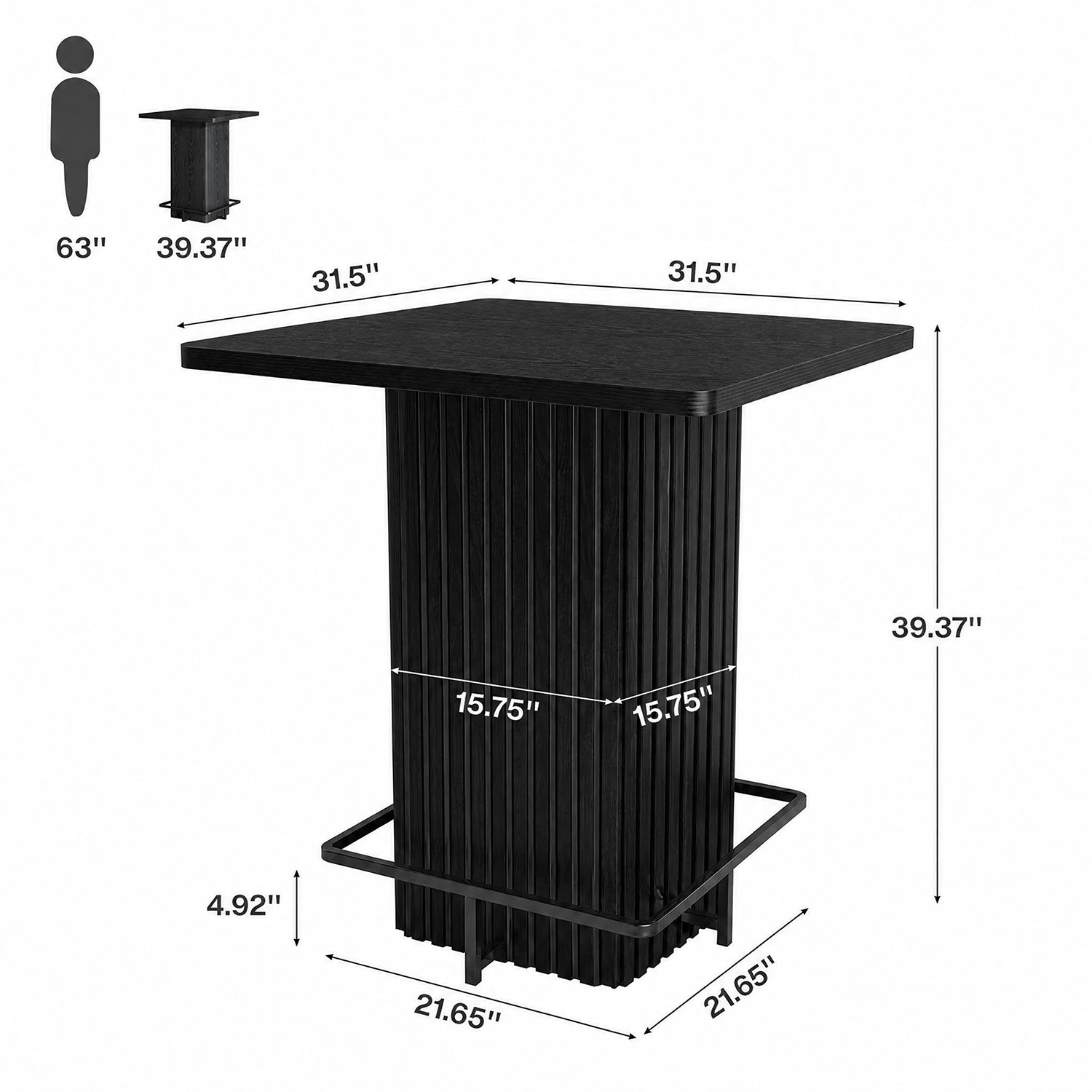 31.5 Inch Square Counter Heigh - Kitchen Appliances Table ulasan dan harga