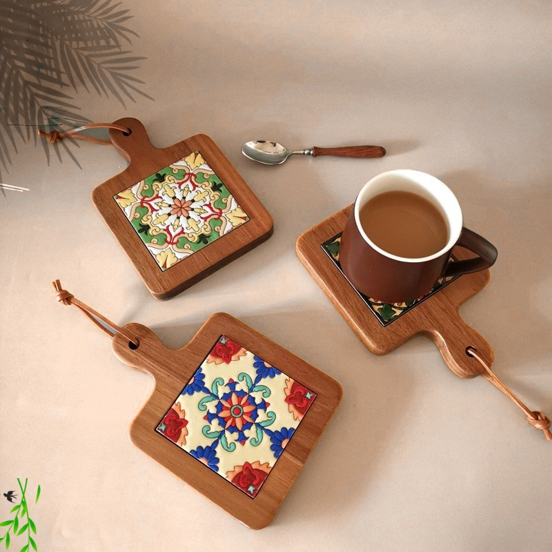 Solid Wood Flower Brick Hand P - Kitchen Appliances Table ulasan dan harga