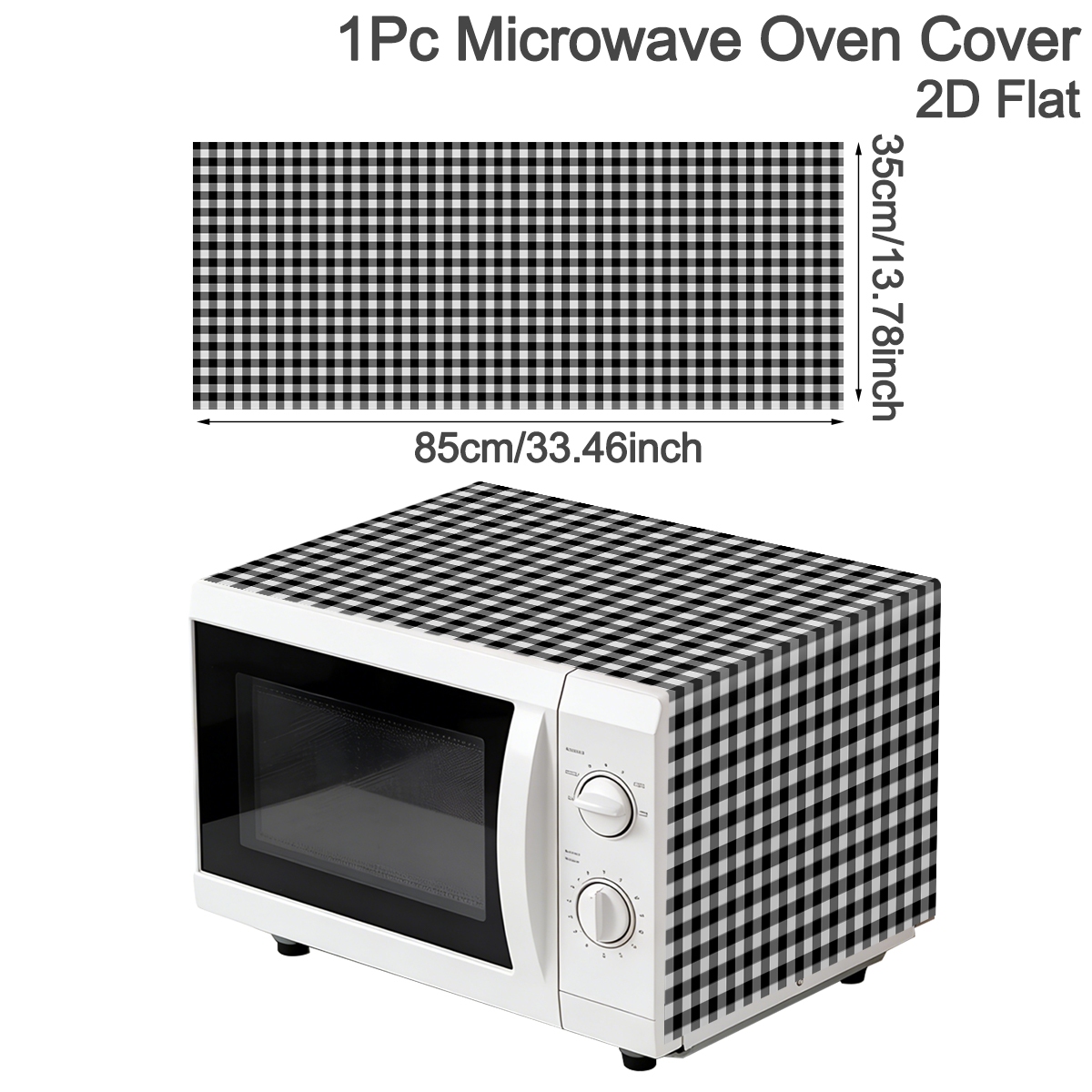Black White Plaid Microwave Ov - Kitchen Appliances In White ulasan dan harga
