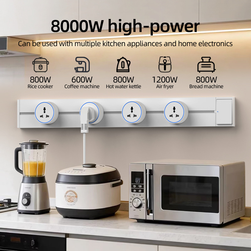 White Home Movable Power Track - Kitchen Appliances In White ulasan dan harga
