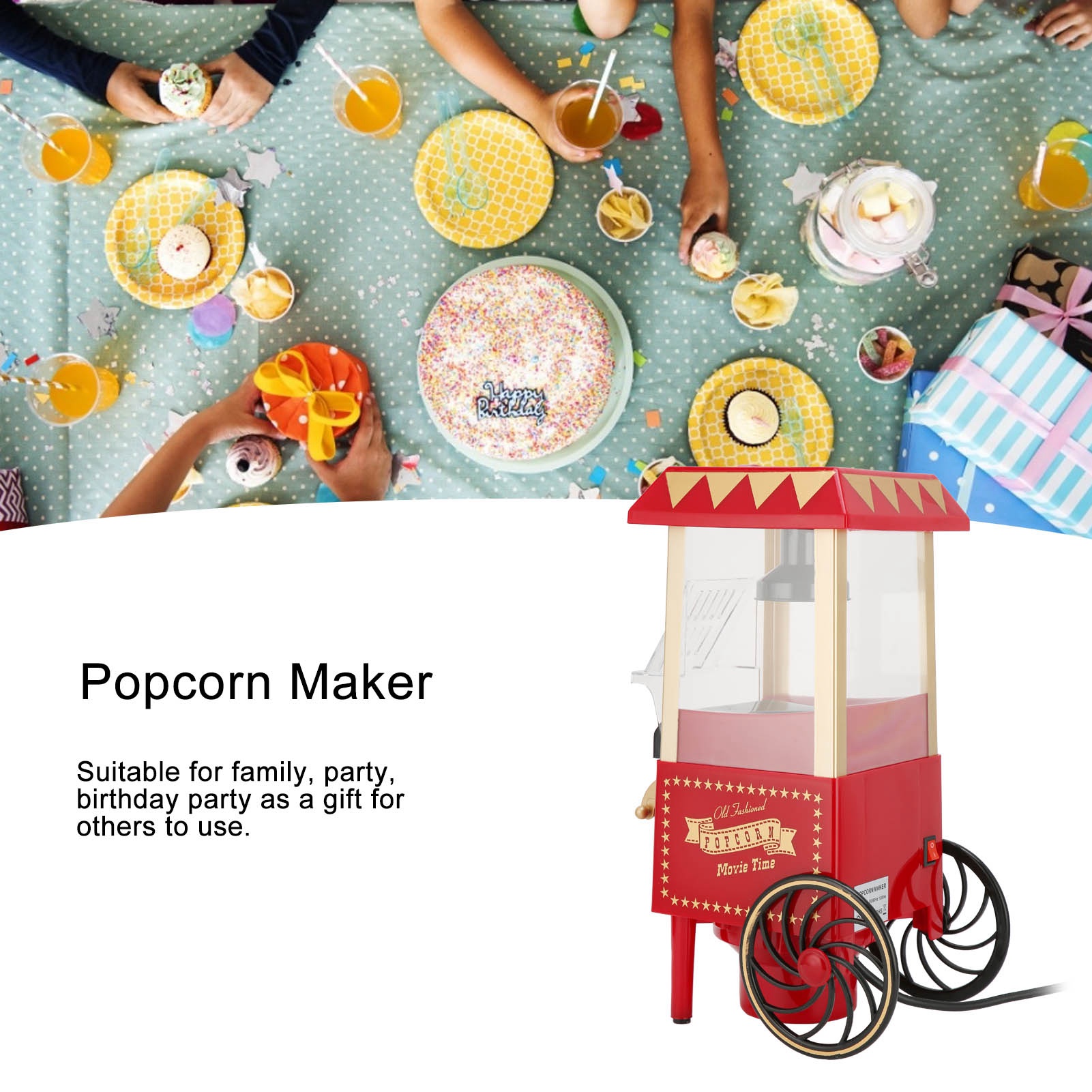 Automatic Popcorn Popper Popco - Air Popcorn Maker ulasan dan harga