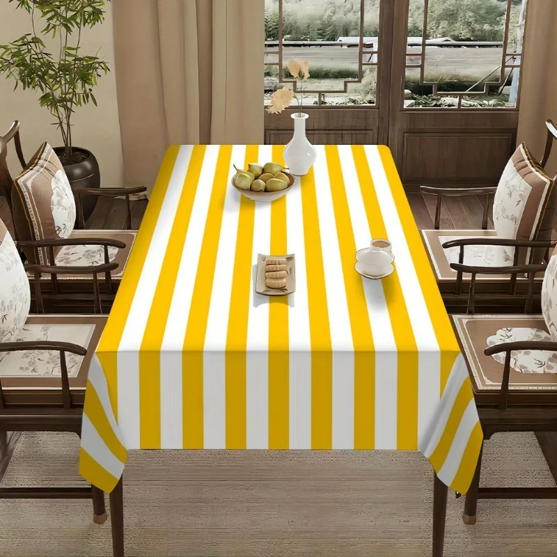1pc Yellow and White Striped T - Kitchen Appliances In White ulasan dan harga