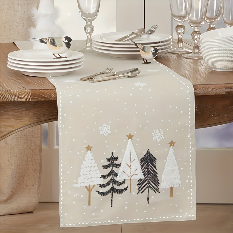 1pc Autumn Christmas Tree Patt - Kitchen Appliances Table ulasan dan harga