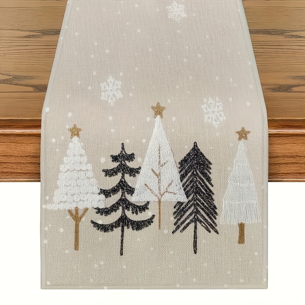 1pc Autumn Christmas Tree Patt - Kitchen Appliances Table ulasan dan harga